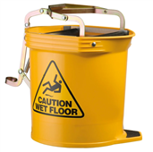 Oates Wide Mouth Mop Wringer Bucket Contractor Yellow 16L