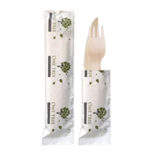 One Tree Wooden Cutlery Combo FKN 100PK