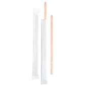 One Tree Wooden Stirrers Individually Wrapped 1000PK