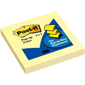 PostIt R330YW Pop Up Notes 76x76mm 100 Sheets Yellow