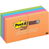 PostIt Super Sticky Mini Notes 50 X 50mm Rio De Janeiro 8 Pads 6228Ssau 