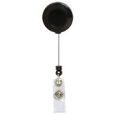 REXEL RETRACTABLE ID CARD HOLDER WITH STRAP BLACK