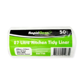 RapidClean Kitchen Tidy White 27L 50Roll