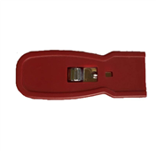 Red Retractable Plastic Scraper 25cm Wide