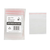 Resealable Bag 5x4 125x100MM 100Pack