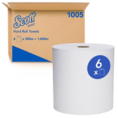 SCOTT ROLL HAND TOWEL HARD 1PLY 305M 6CTN 1005