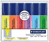 STAEDTLER 364 WP6 TEXTSURFER CLASSIC HIGHLIGHTERS WALLET 6