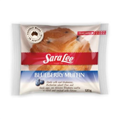 Sara Lee Individually Wrapped Muffins Blueberry 120g