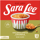 Sara Lee Mini Cups Apple Crumble 360G 4PK