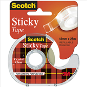 Scotch Sticky Tape In Dispenser 18mm x 25m