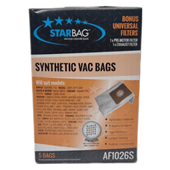 Starbag AF1026S Synthetic Vacuum Bag 5PK