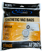 Starbag AF387S Synthetic Vac Bag 5PK