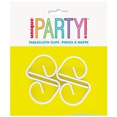 Tablecover Clips White 4Pk