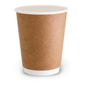 Tailored Hot Cup 12OZ DWall Kraft 25PK