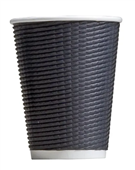 Tailored Hot Cup 12Oz Triple Wall Charcoal 500Ctn