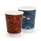Tailored Hot Cup 12oz DWall Indigenous 25PK