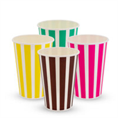 Tailored Paper Cup 16OZ Candy Stripe 50PK