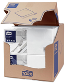 Tork Edge Emboss Napkins Lunch 2 Ply White 200Pack 10Carton 477149
