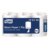 Tork Roll Towel Basic Centrefeed M2 1Ply 300m 6CTN