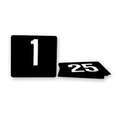 Trenton Table Numbers 150 White On Black