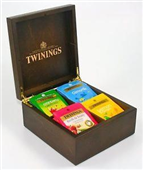 Twinings Tea Chest 4 Flavours  Wooden Box With Lid