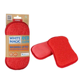 White Magic Eco Washing Up Pad Coral