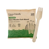 Wooden Forks Brown 100Pk