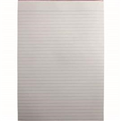 Writer Bank Pad Ruled 50Gsm 100Sh A5 White 