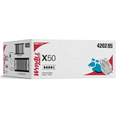 WypAll X50 Single Sheet White 250CTN 4202